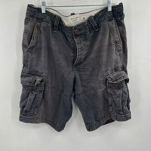 Abercrombie and Fitch Cargo Shorts Black Men’s Size 36